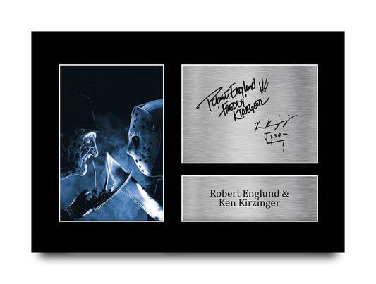 - HWC Trading A4 Robert Englund & Ken Kirzinger Freddy vs Jason -