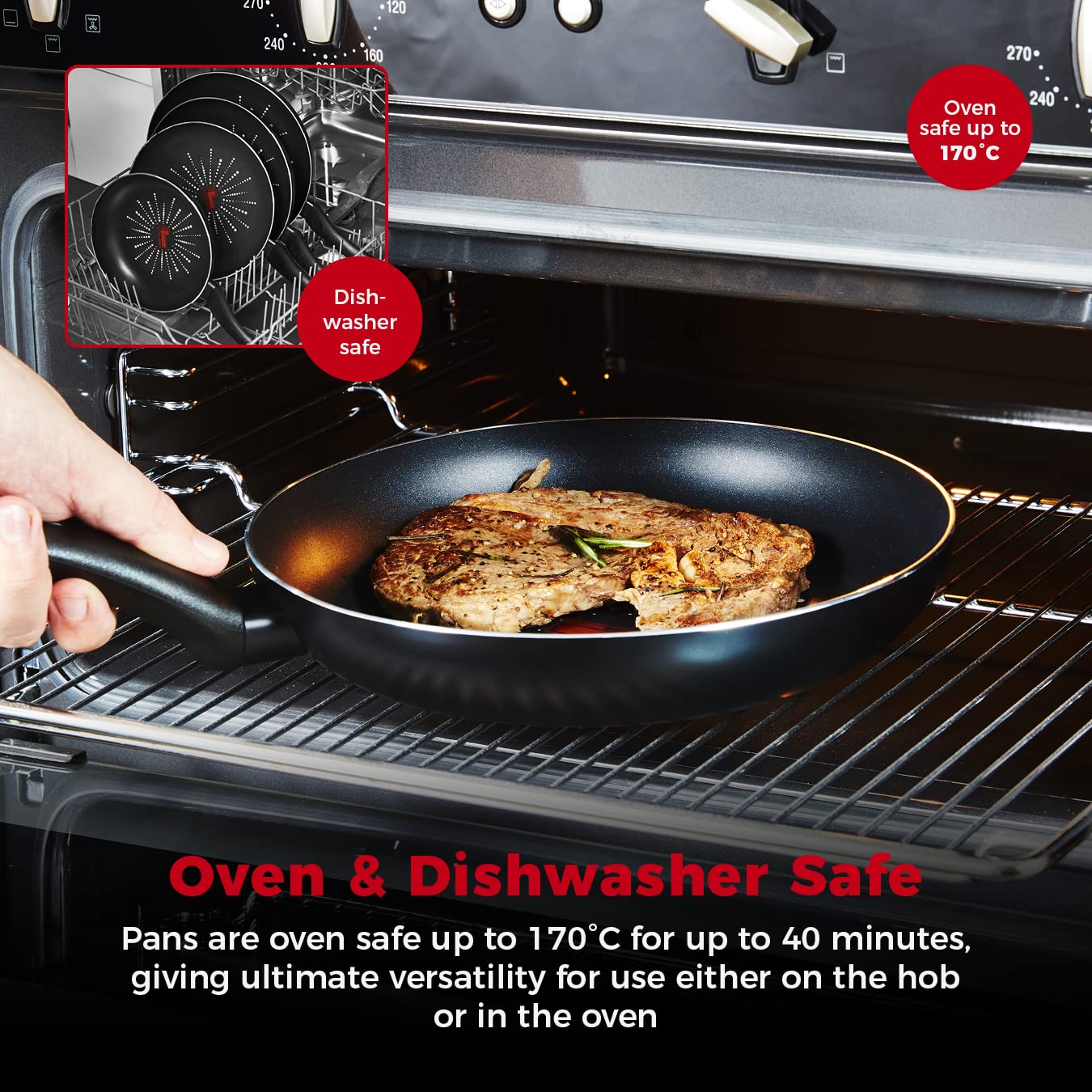 - Tower T700301 SmartStart Classic | Aluminium Frying Pan | Easy Clean -