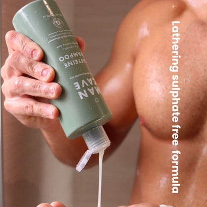 - ManCave Caffeine Shampoo | 500ml Men | Support And Encourage Healthy Hair Growth -
