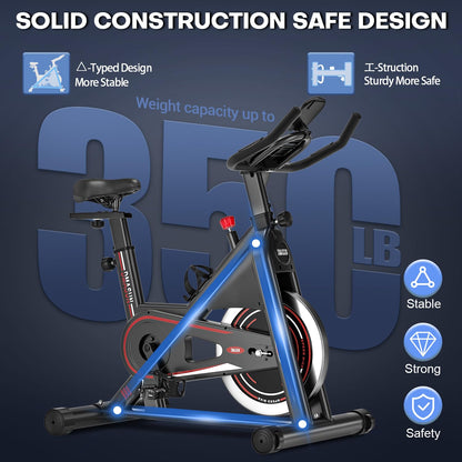 - DMASUN Indoor Exercise Bikes For Home Gym | Use with LCD Display -
