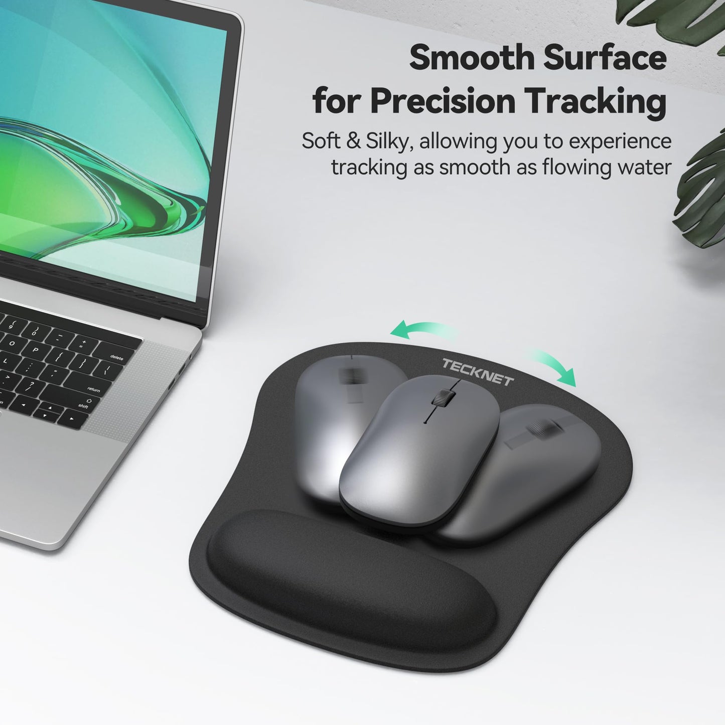 - TECKNET Keyboard Wrist Rest Mouse Mat Set | Foldable Keyboard and Mouse Mat -