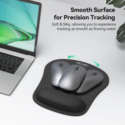 - TECKNET Keyboard Wrist Rest Mouse Mat Set | Foldable Keyboard and Mouse Mat -