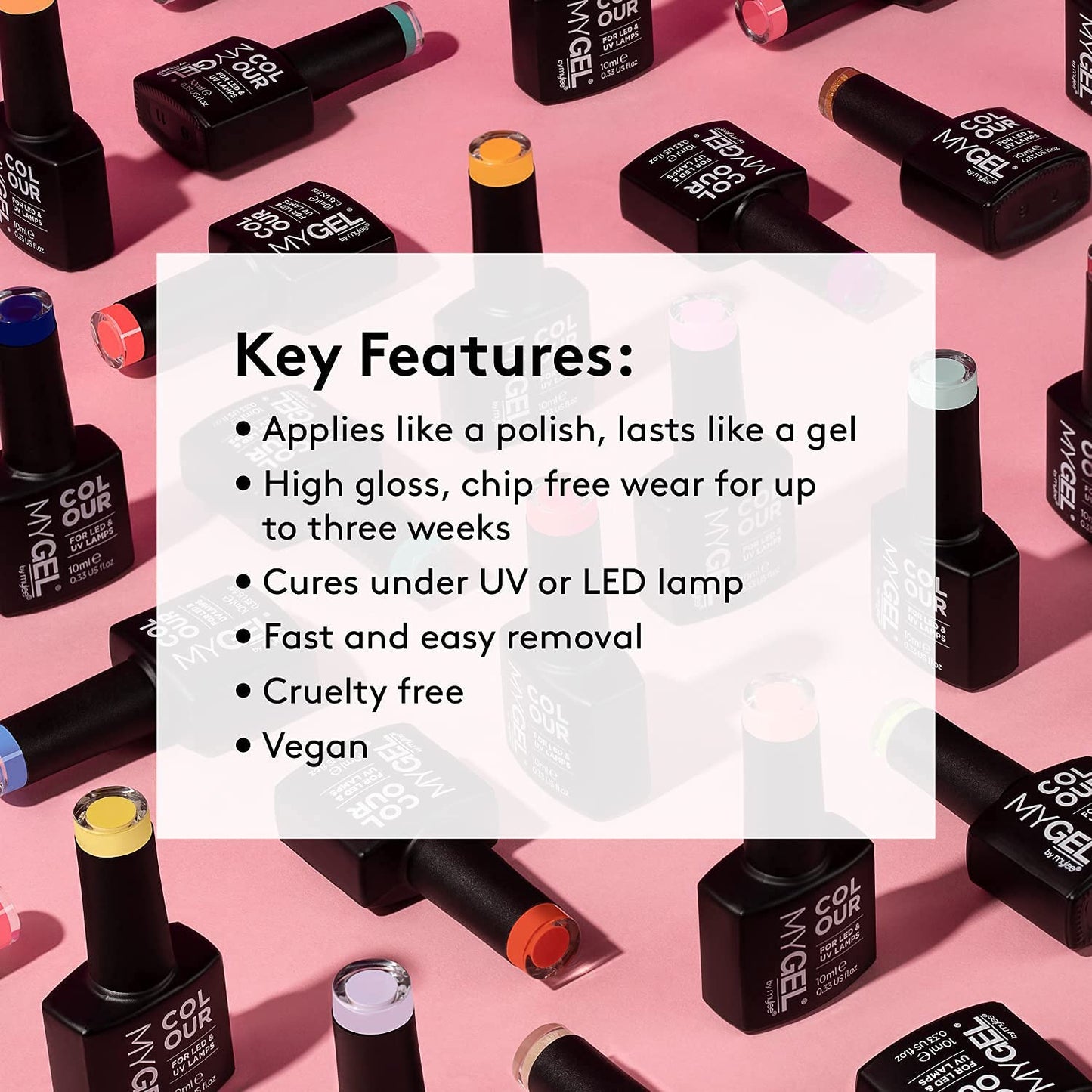 - Mylee Complete Professional Gel Nail Polish LED Lamp Kit -