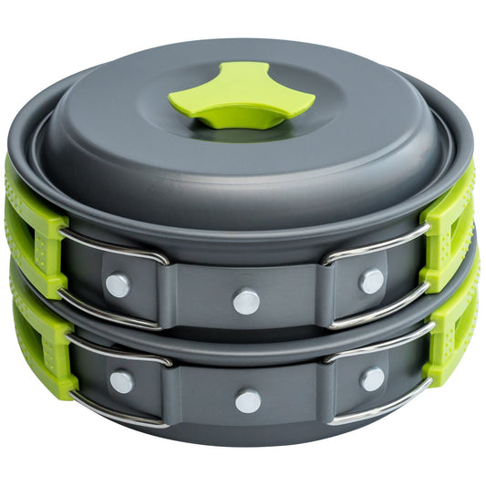 - MalloMe Camping Cookware Mess Kit | Camping Cooking Set 10 Pcs -