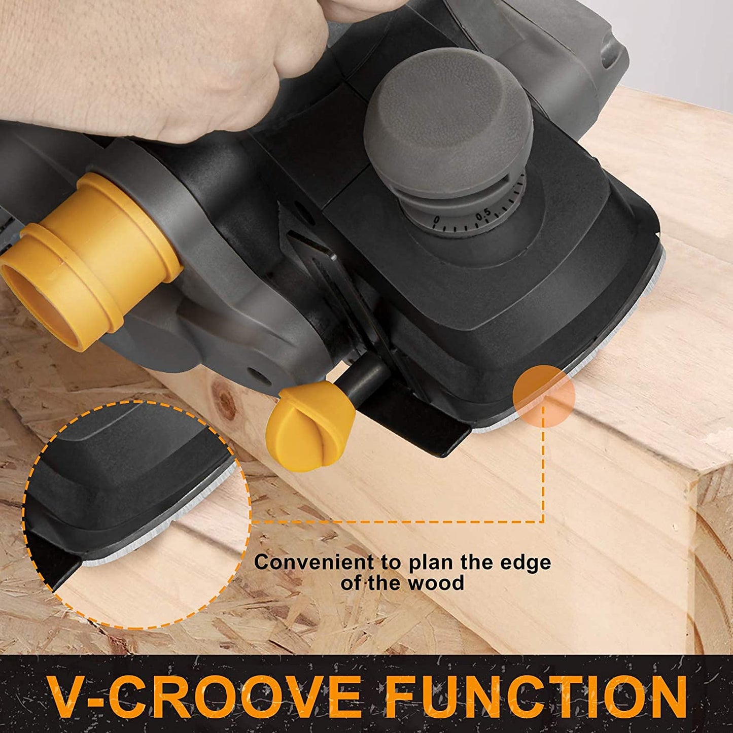 - Electric Hand Planer | Jellas Planer | 82mm Width And 3mm Depth | 16500rpm 240V -