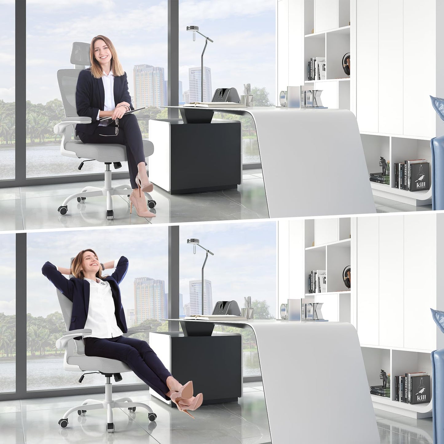 - naspaluro Office Chair | Ergonomic Office Chair with Lumbar Support | High Back -