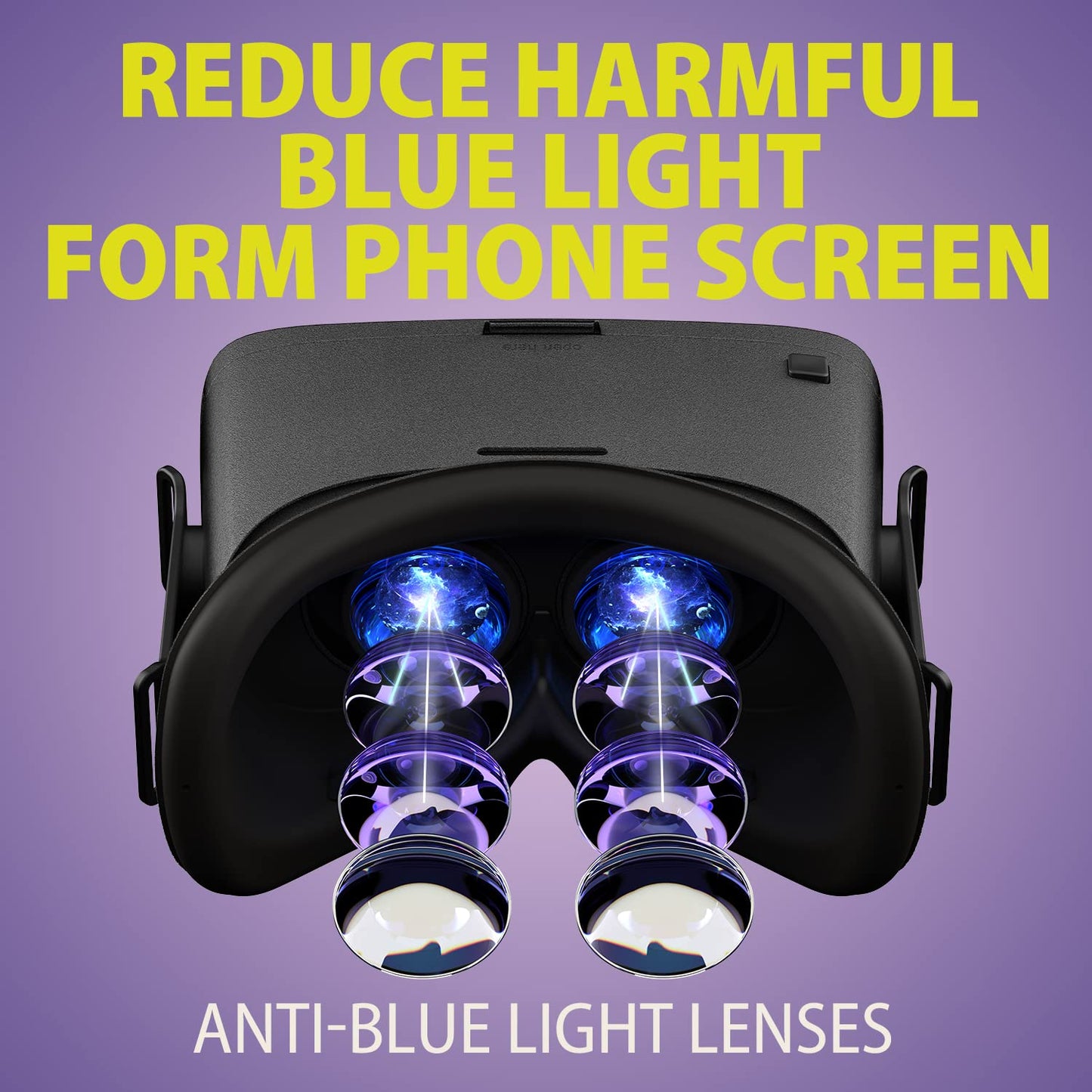 DESTEK V5 VR Headset for Phone, 110°FOV HD Anti-Blue Lenses Eye Protection for Kids Gift Virtual Reality Headset with Bluetooth Controller, VR Glasses for iPhone Samsung Android (4.7-6.8in Screen)