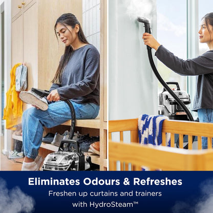 BISSELL® SpotClean® HydroSteam™ | 1000W Portable Spot Cleaner | Lift the toughest stains with HydroSteam™ Technology | Easy Self Cleaning Tool | Clean Carpets, Upholstery & Car | 3689E | Black/Copper