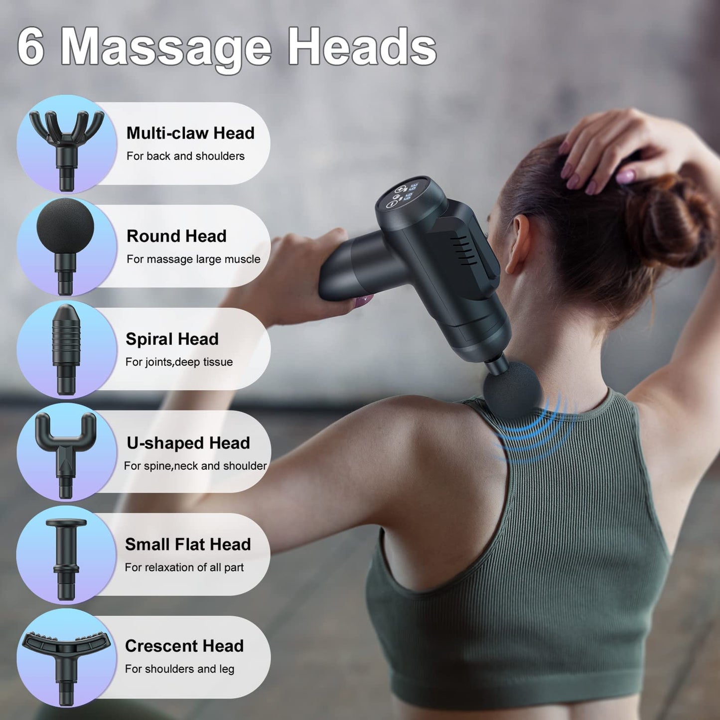 - Timiyou Massage Gun |Massage Gun Deep Tissue | Back Massagers for Muscle Pain -