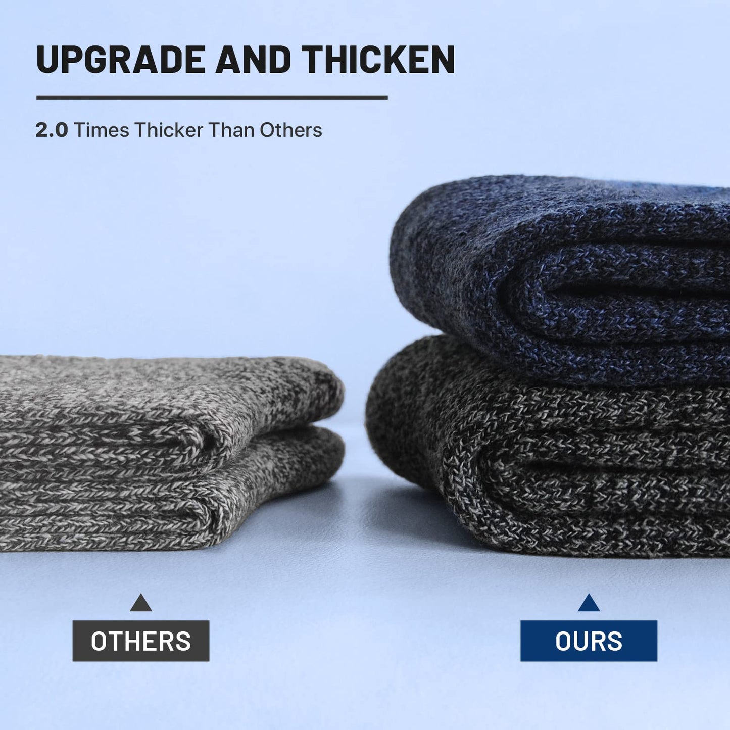 - SIMIYA Merino Wool Socks for Men | Winter Thick Hiking Socks | Thermal Breathable -