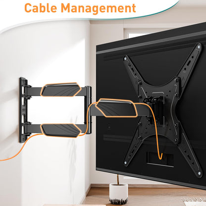 - ELIVED TV Wall Bracket for Most 26-60 inch TVs | Tilt and Swivel Wall Mount -