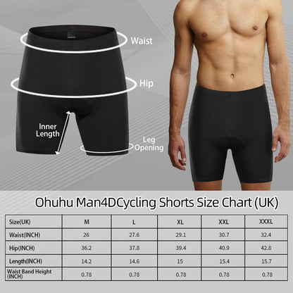 - Ohuhu Cycling Shorts | Padded Cycling Shorts -