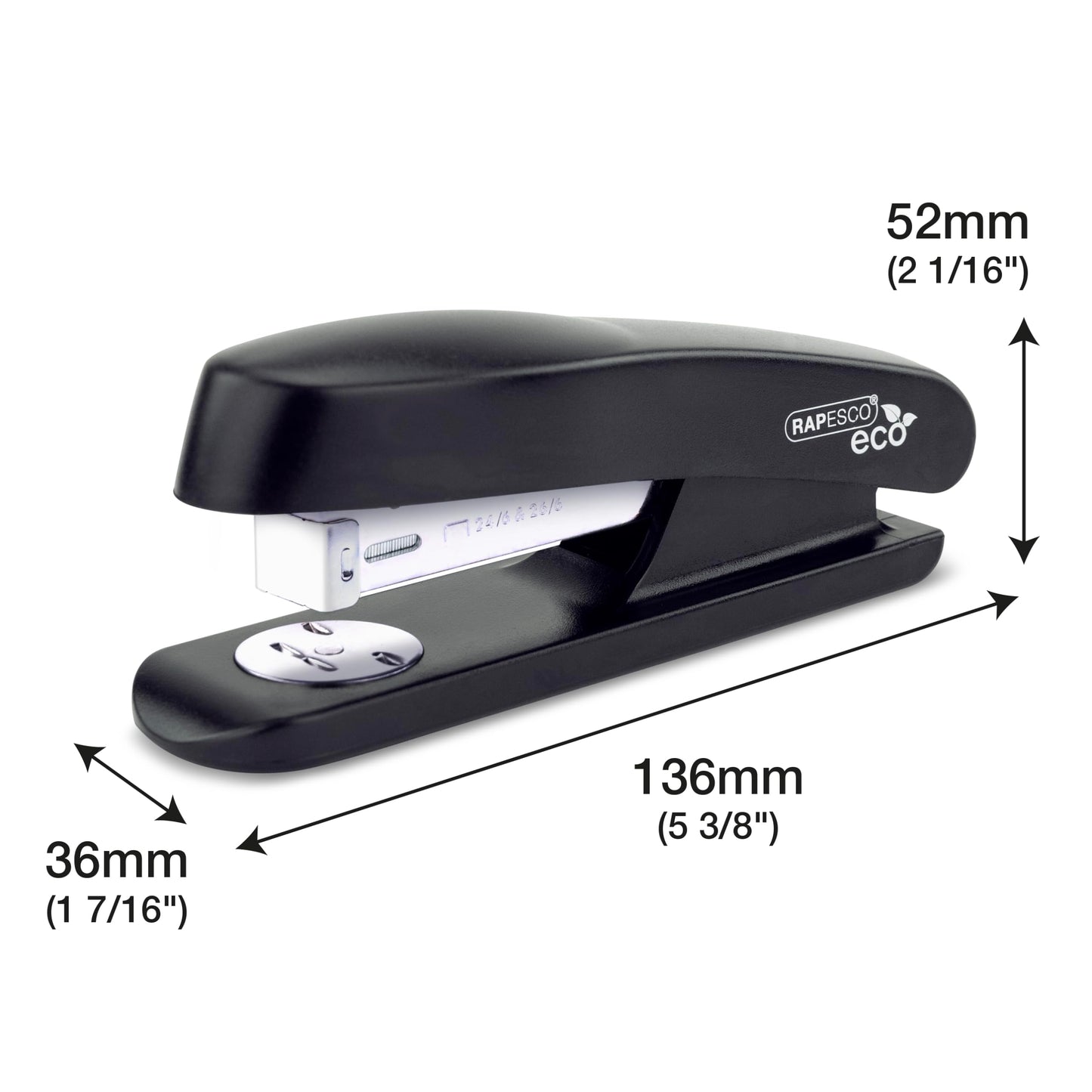 - Rapesco 1756 Business Pack | 4 ECO Half Strip Staplers | 4 Boxes of 1000 26/6mm Staples -