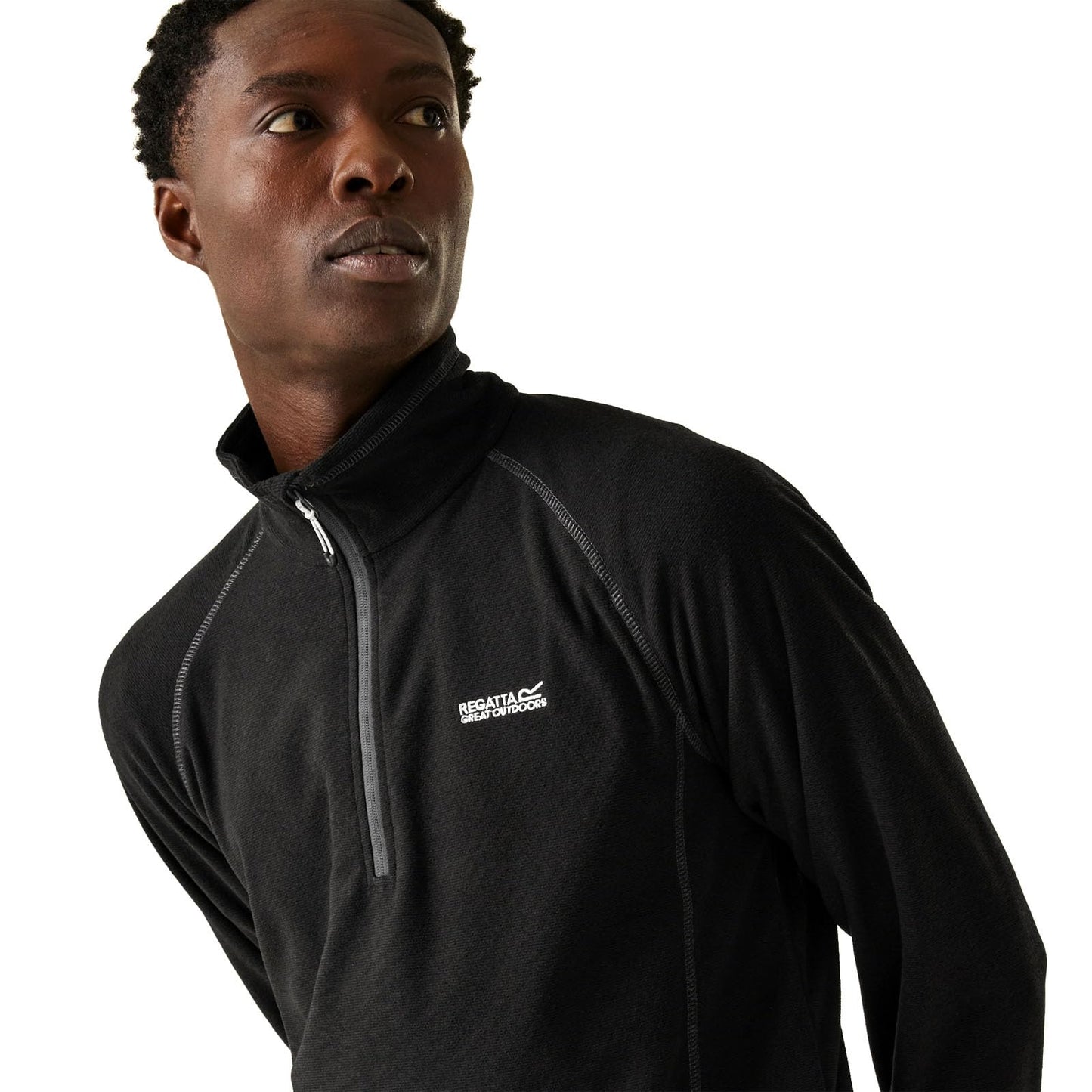 - Regatta Mens Montes Half Zip Fleece | Pullover | Black -