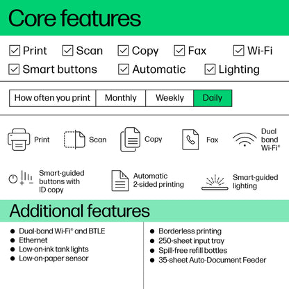 - HP Smart Tank 7605 All-in-One Wireless Inkjet Printer | 35 Page Automatic Document Feeder -