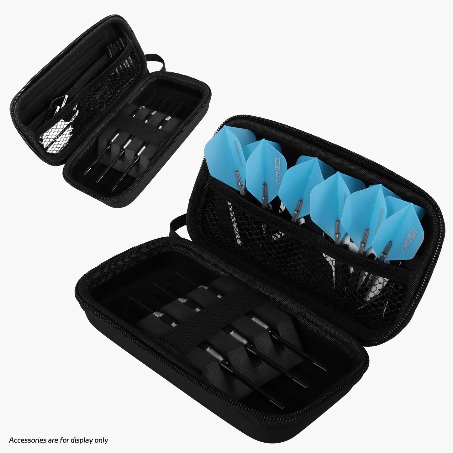 CyeeLife Dart Case,Darts Carrying Case for Steel Tip or Soft Tip Darts, Holds 3 Darts and Extra Accessories,Built-in Storage Tubes and Pockets for Flights, Tips, Shafts ect.