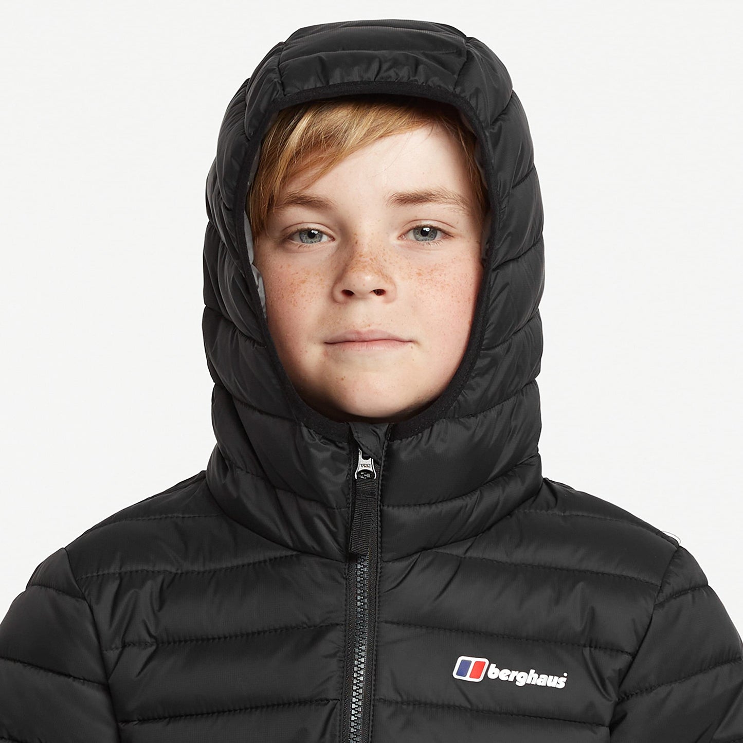 Berghaus Kids' Kirkhale Baffle Jacket with Lightweight Insulation and Water Resistant Fabric, Kids' Winter Jacket, Hiking & Outdoor Recreation Clothing (13 Years, Black)