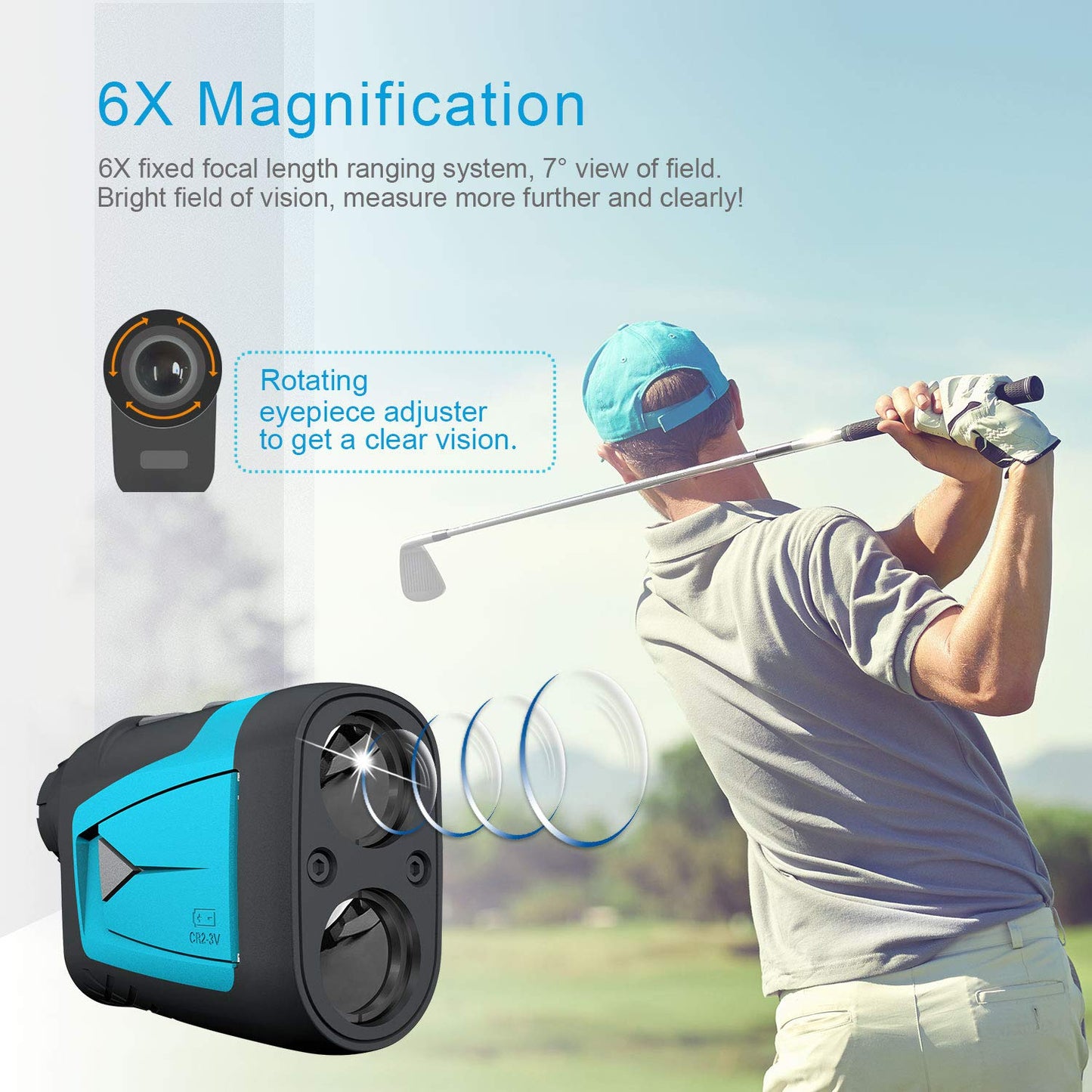 - Mileseey Professional Precision 660Yards Golf Range Finder | Slope Compensation -