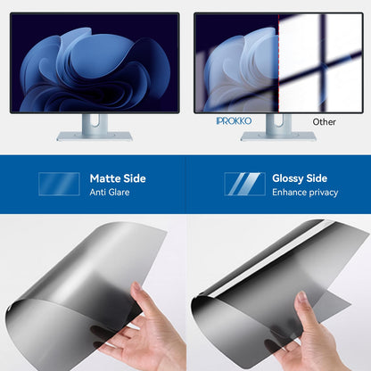 - IPROKKO 27 Inch Computer Privacy Screen Filter for Computer Monitor | 16:9 Aspect Ratio | Anti Blue Light Glare Removable 27 in Privacy Screen Protective Film -