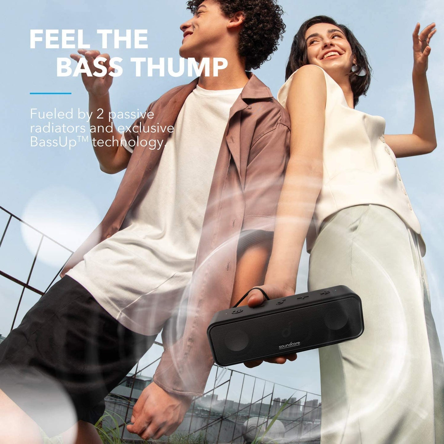 - Soundcore 3 by Anker | Bluetooth 5.0 Speaker | 24H Playtime | IPX7 Waterproof -