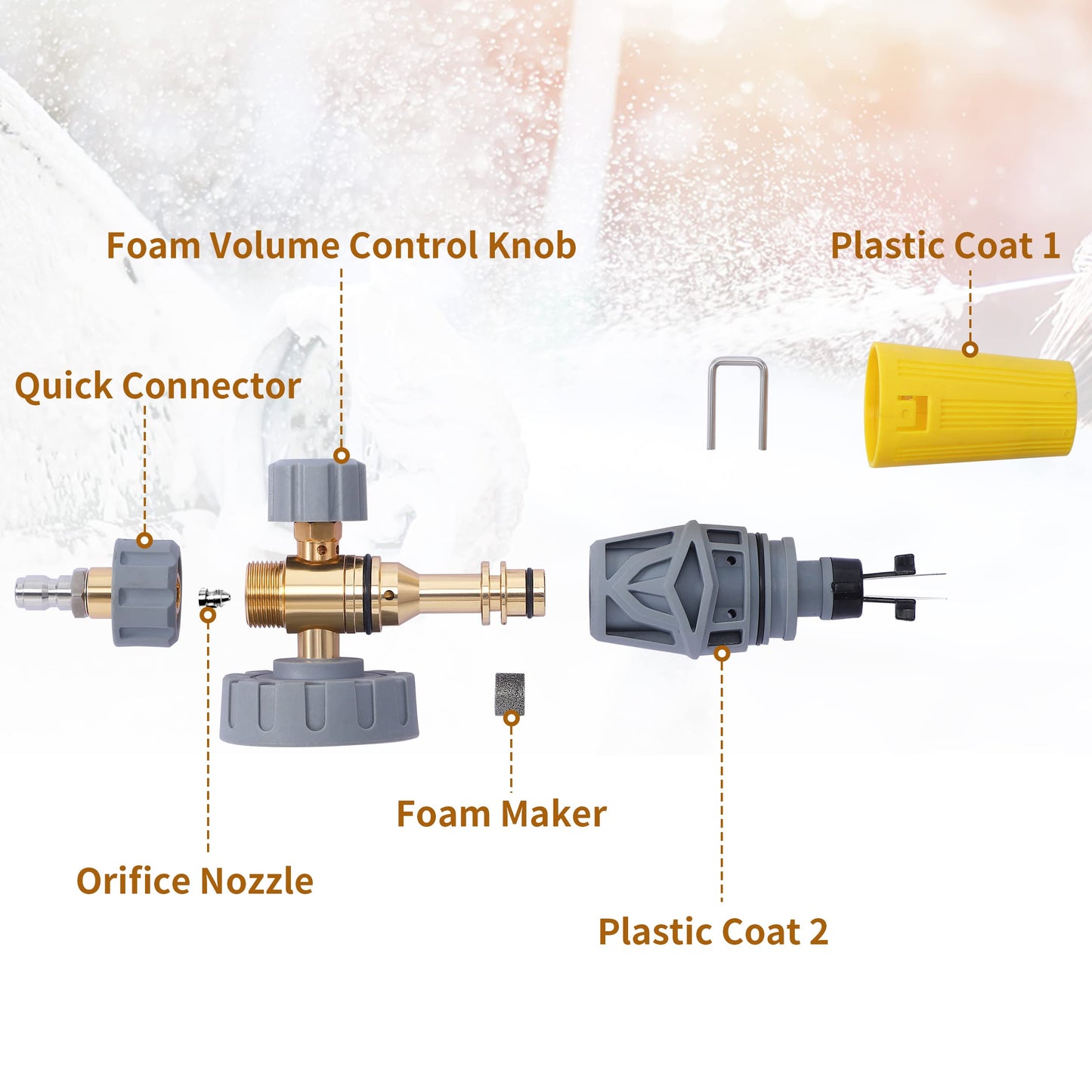 - Tool Daily Foam Cannon | Adjustable Foam Blaster | Snow Foam Lance -