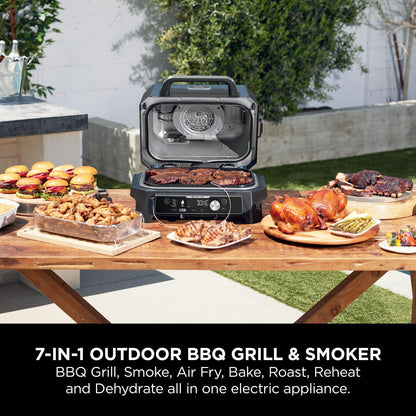 - Ninja Woodfire Pro Connect XL Electric BBQ Grill and Smoker | App Control | Digital Probe -