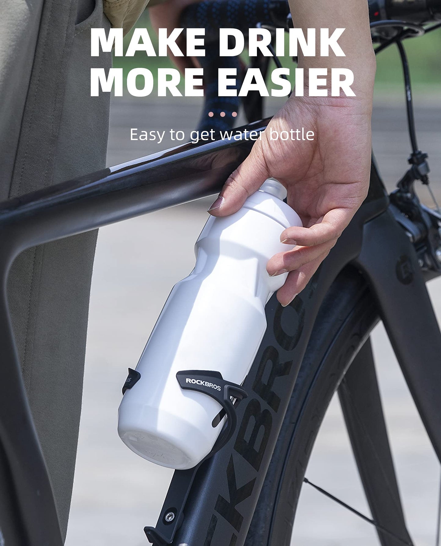 - ROCKBROS Bicycle Bottle Cage | PC Water Bottle Cage | Ultralight -