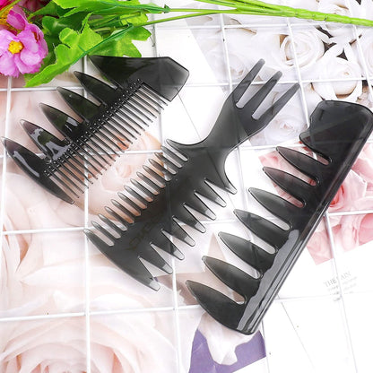 - Lanjue 3 Pieces Men Styling Comb | Black Pompadour Comb For Men -