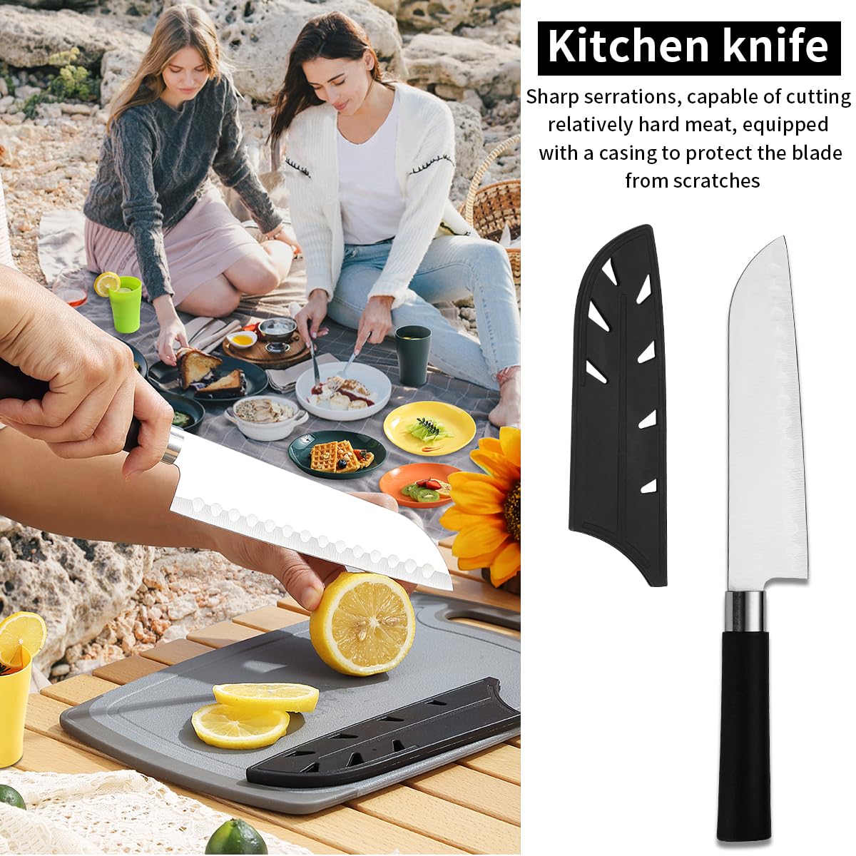 Berglander Camping Cooking Utensils Set 23 Piece, Camping Essentials Camping Accessories Gear Must Haves Camper and BBQ Utensils for Travel, Picnics, Camping, BBQ, Party and Other Outdoor Activities