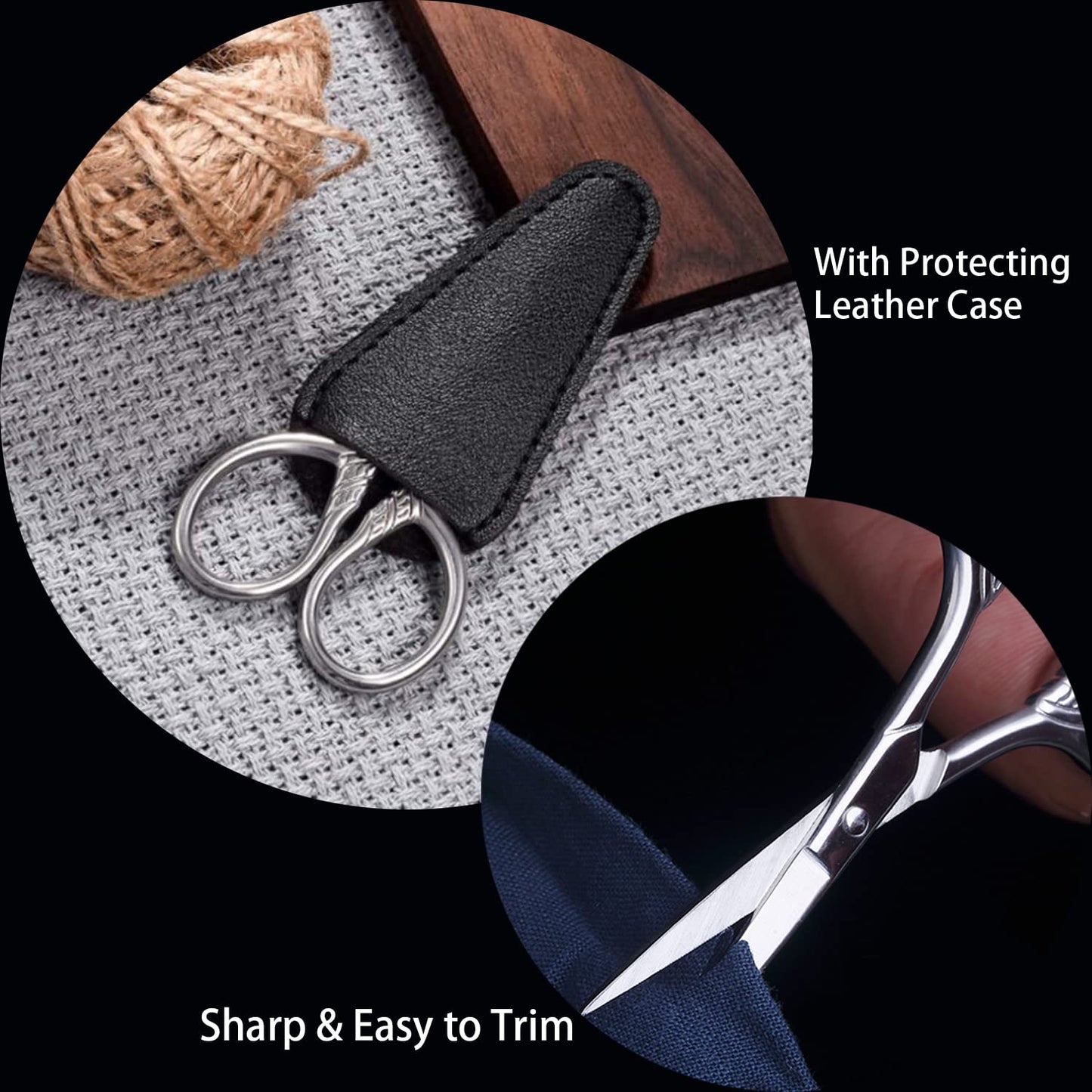 - Mini Facial Hair Scissors | Nose Scissors | Professional Sharp Moustache Scissor -