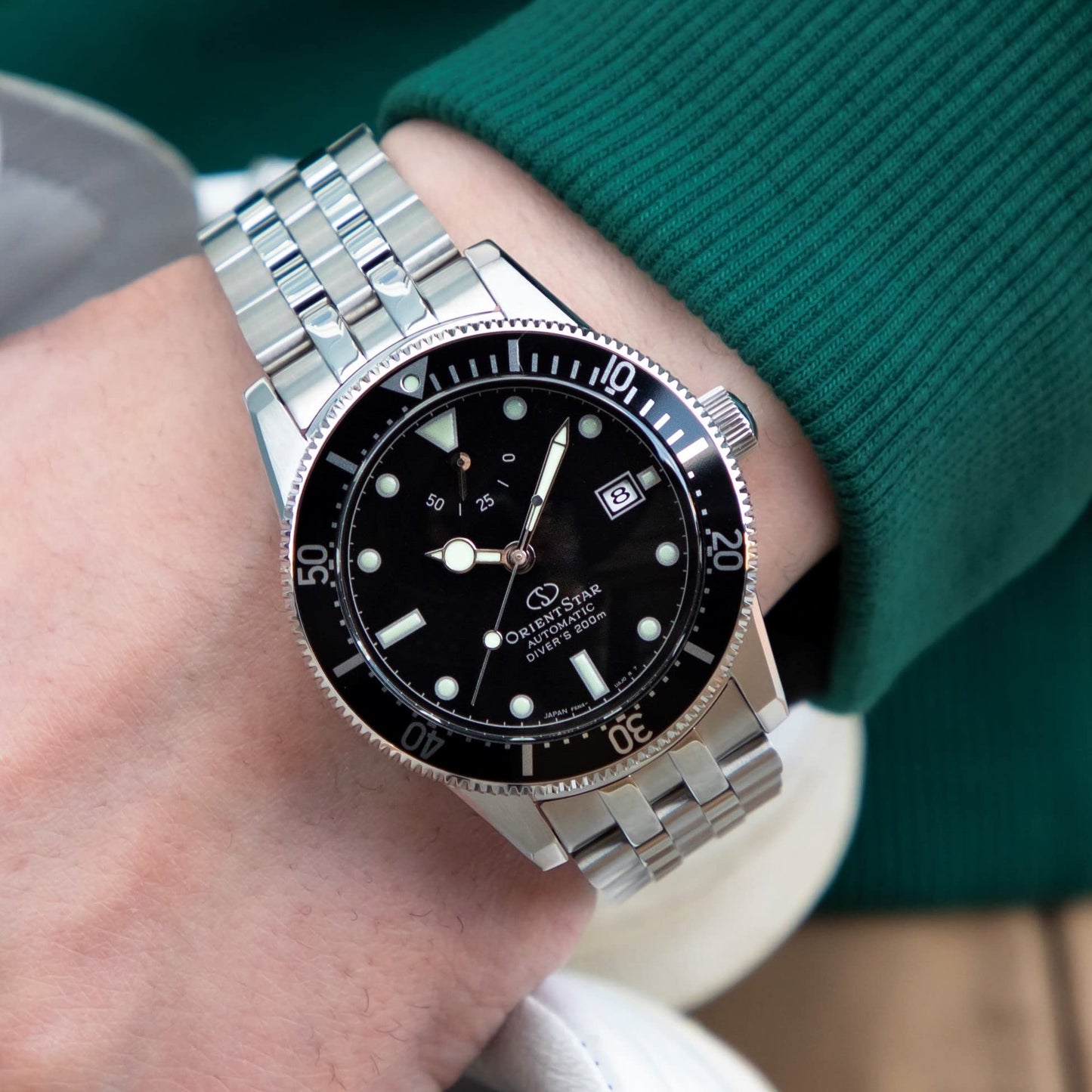 - Orient Star Men's Metal Sport Diver 1964 2nd Edition Watch | Black -