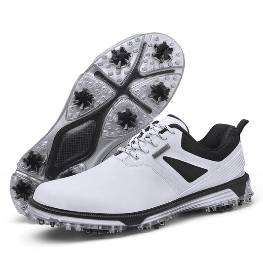 - KESCOO Waterproof Golf Shoes | Men Professional Spiked Golf Footwear | Lightweight Outdoor Comfortable Golf Training Sneakers -
