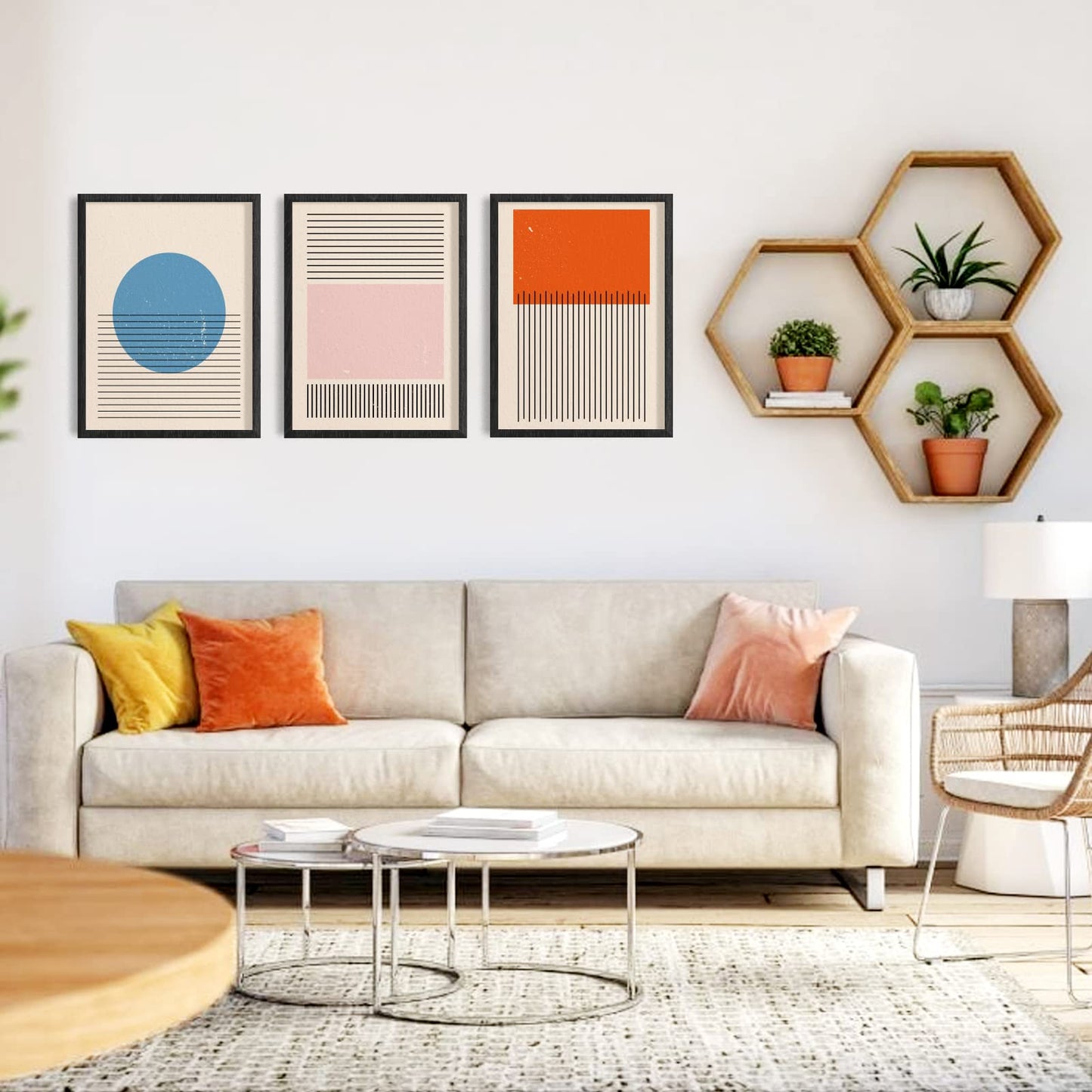- ORIGACH 6 Pcs | Large Boho Wall Art Set | 30x40 cm -