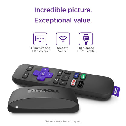 - Roku Express 4K | HD/4K/HDR Streaming Media Player -