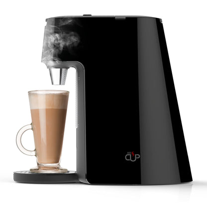 Breville HotCup Hot Water Dispenser | 1.7 Litres with 3 KW Fast Boil | Pre-set cup fill, with manual “STOP” button | Energy-efficient use | Gloss Black [VKT124]