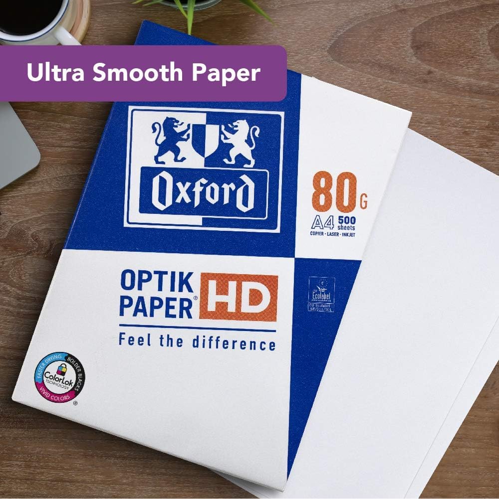 - OXFORD A4 Printer Paper | Premium Optik Paper |  1 Ream / 500 sheets -