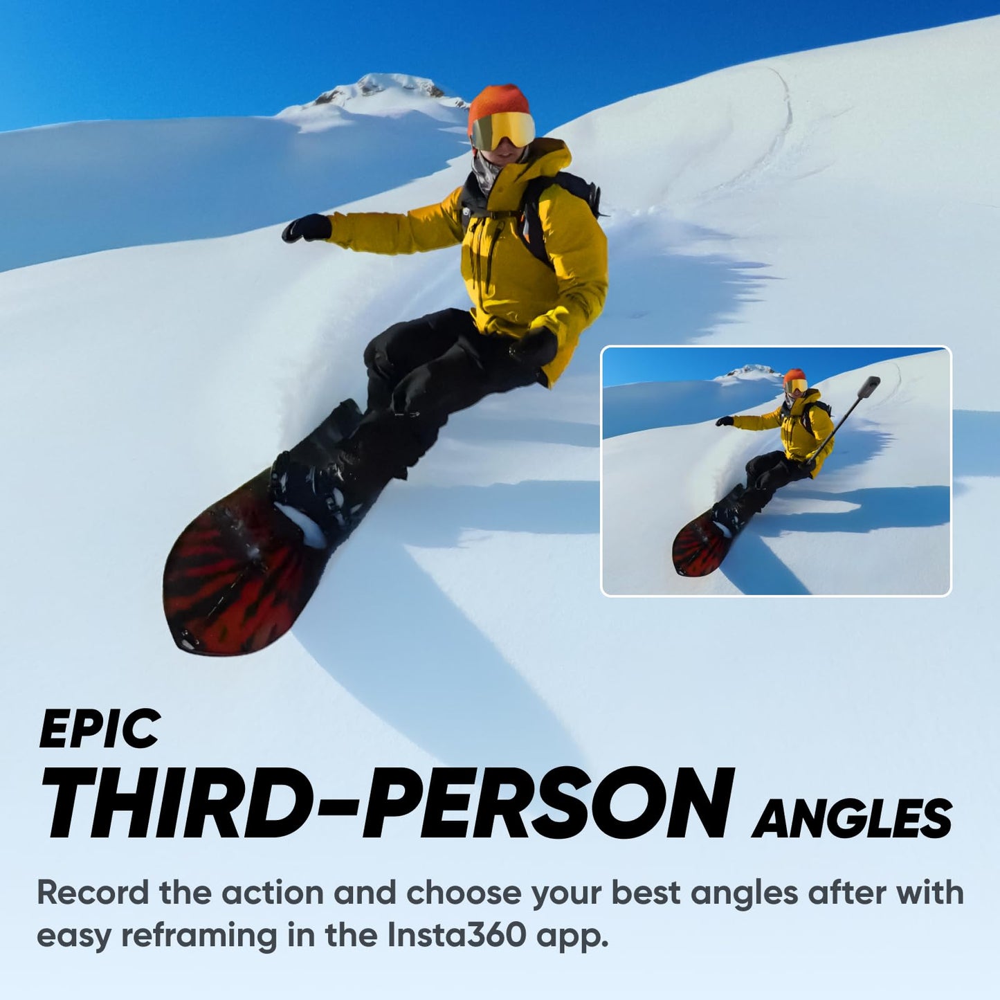- Insta360 X3 Snow Bundle | Waterproof 360 Action Camera with 1/2" 48MP Sensors -