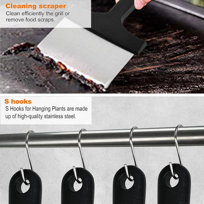 - Grilljoy 28-Piece Griddle Spatulas Kit with Cleaning Kit -