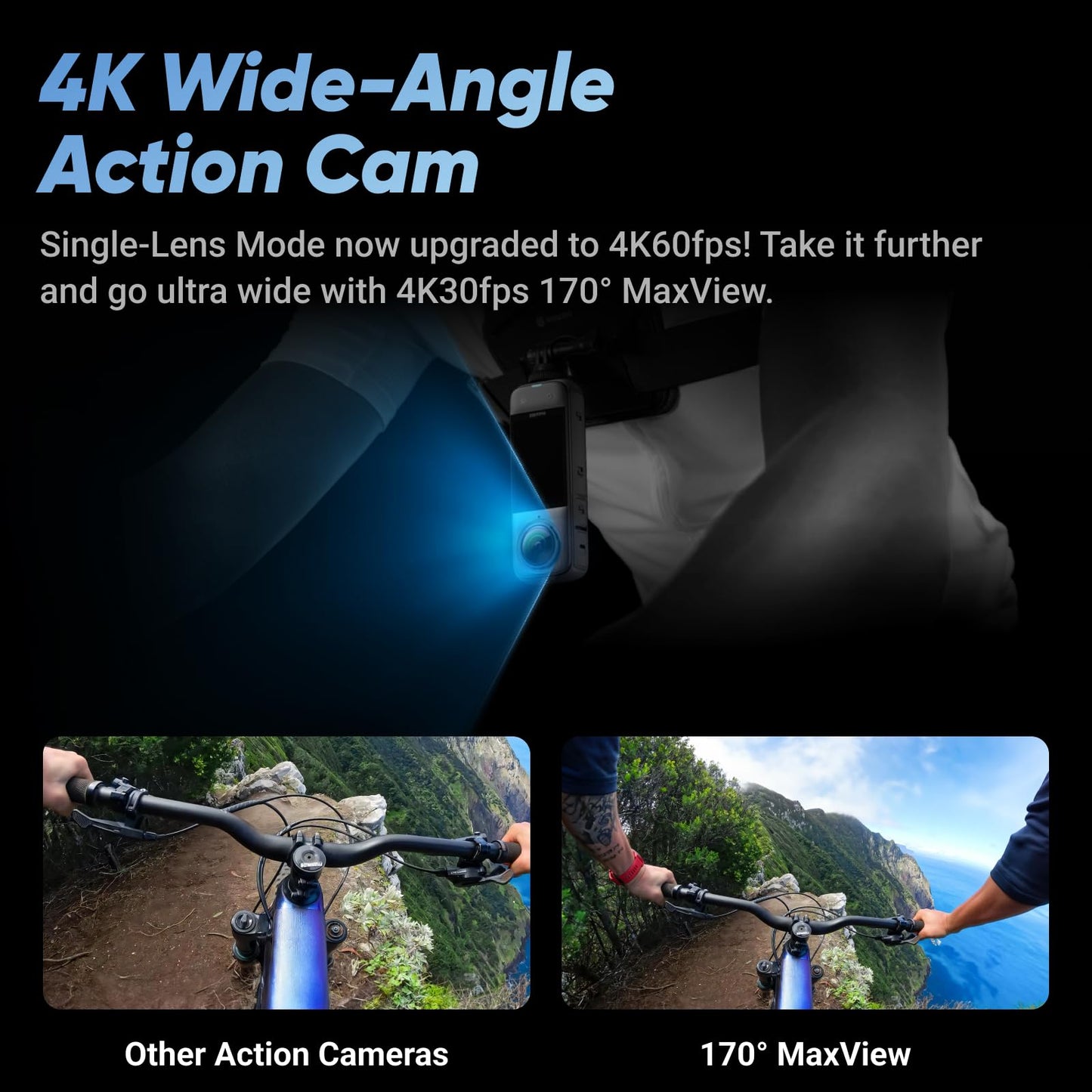 - Insta360 X4-8K Waterproof 360 Action Camera | 4K Wide-Angle Video | Invisible Selfie Stick Effect | Removable Lens Guards -