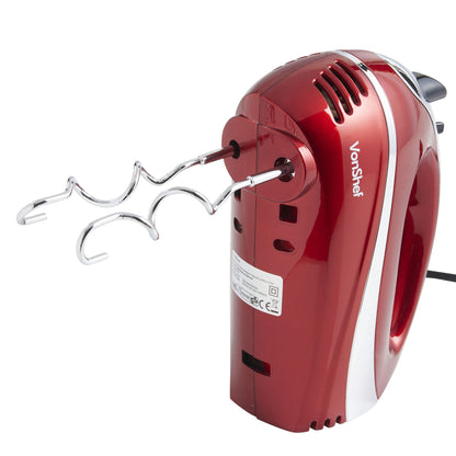 - VonShef Hand Mixer Electric Whisk – Food Mixer for Baking with 5 Speeds, 300W