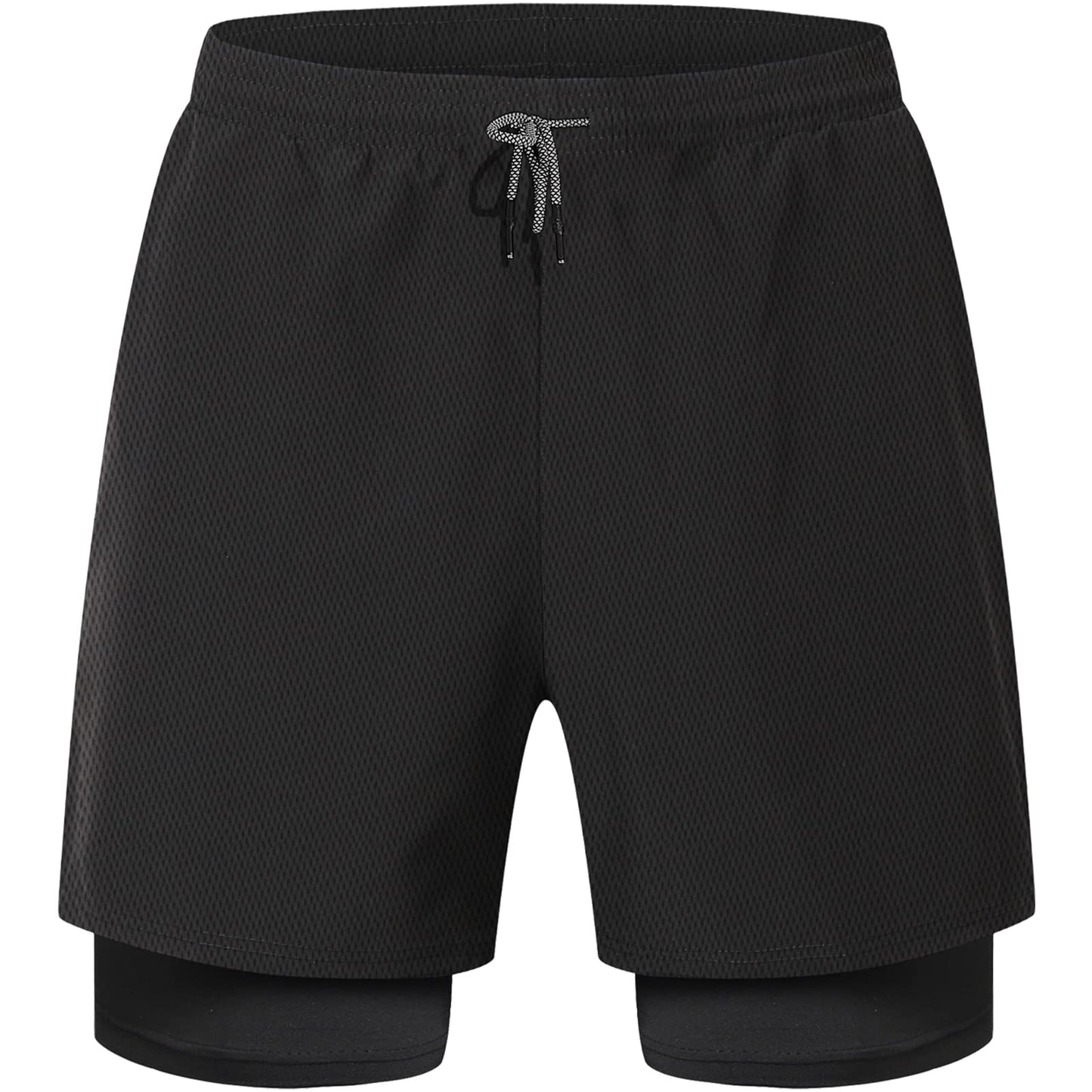 - HOPLYNN Mens Running 2 in 1 Sports Shorts Breathable Outdoor Workout Training Shorts -