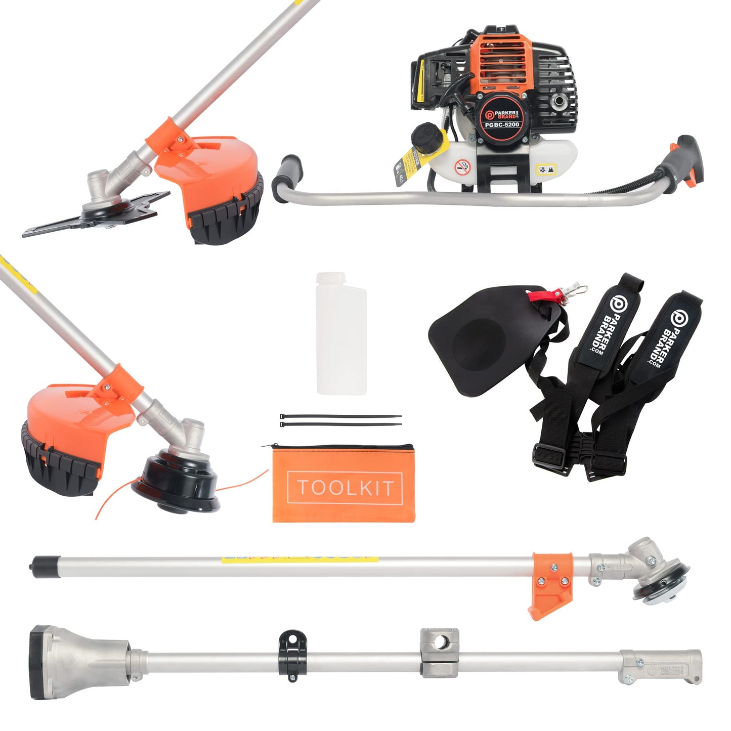 52cc Petrol Garden Brush Cutter, Grass Line Trimmer