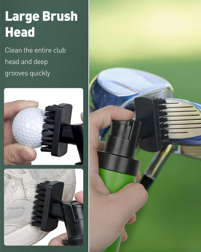 - Uniclife 2024 | Upgraded Golf Water Brush | Golf Club Cleaner Brush with Nylon Bristles | -