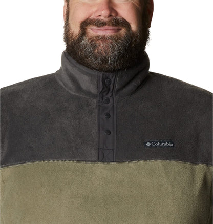 Columbia Men's Steens Mountain Half Snap Fleece Pull Over, Stone Green x Shark, Size M