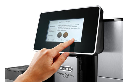 De'Longhi Primadonna Soul, Fully Automatic Bean to Cup, Espresso an Cappuccino Coffee Maker, ECAM610.75.mb, 2.2 liters, Black and Silver