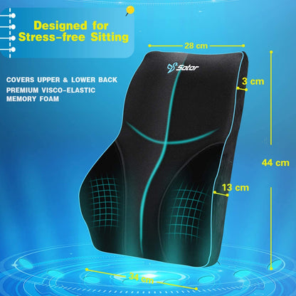- Sotor Pillow | Memory Foam Back Support Cushion Lumbar Support for Office Chair -