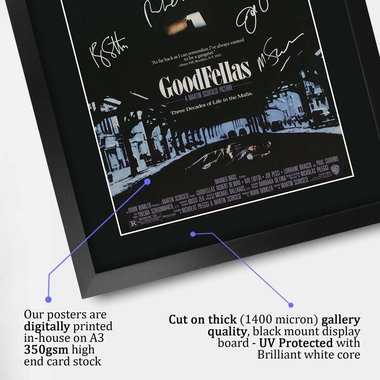 - HWC Trading A3 FR Goodfellas Movie Poster -
