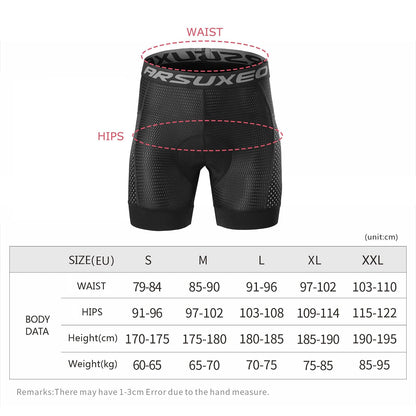 - Lixada Men's Cycling Underwear | Padded 5D Gel Padded Bike Shorts | Quick Dry -