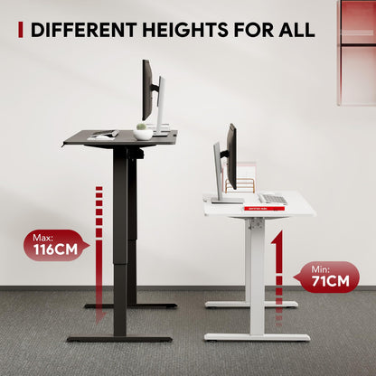 - SANODESK QS+110 * 60 | Electric Standing Desk | ONE PIECE | Height Adjustable -