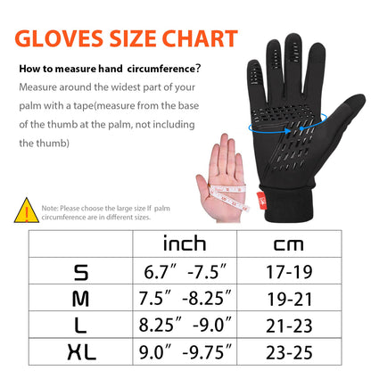 - Yobenki Warm Winter Gloves, Anti Slip Touchscreen Gloves Windproof and Water Resistant Running Gloves Thermal Gloves Cold Weather Cycling Gloves for Men Women Walking Riding Driving Cycling